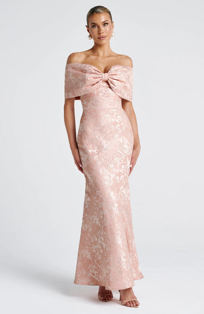 Emberly Maxi Dress - Soft Peach