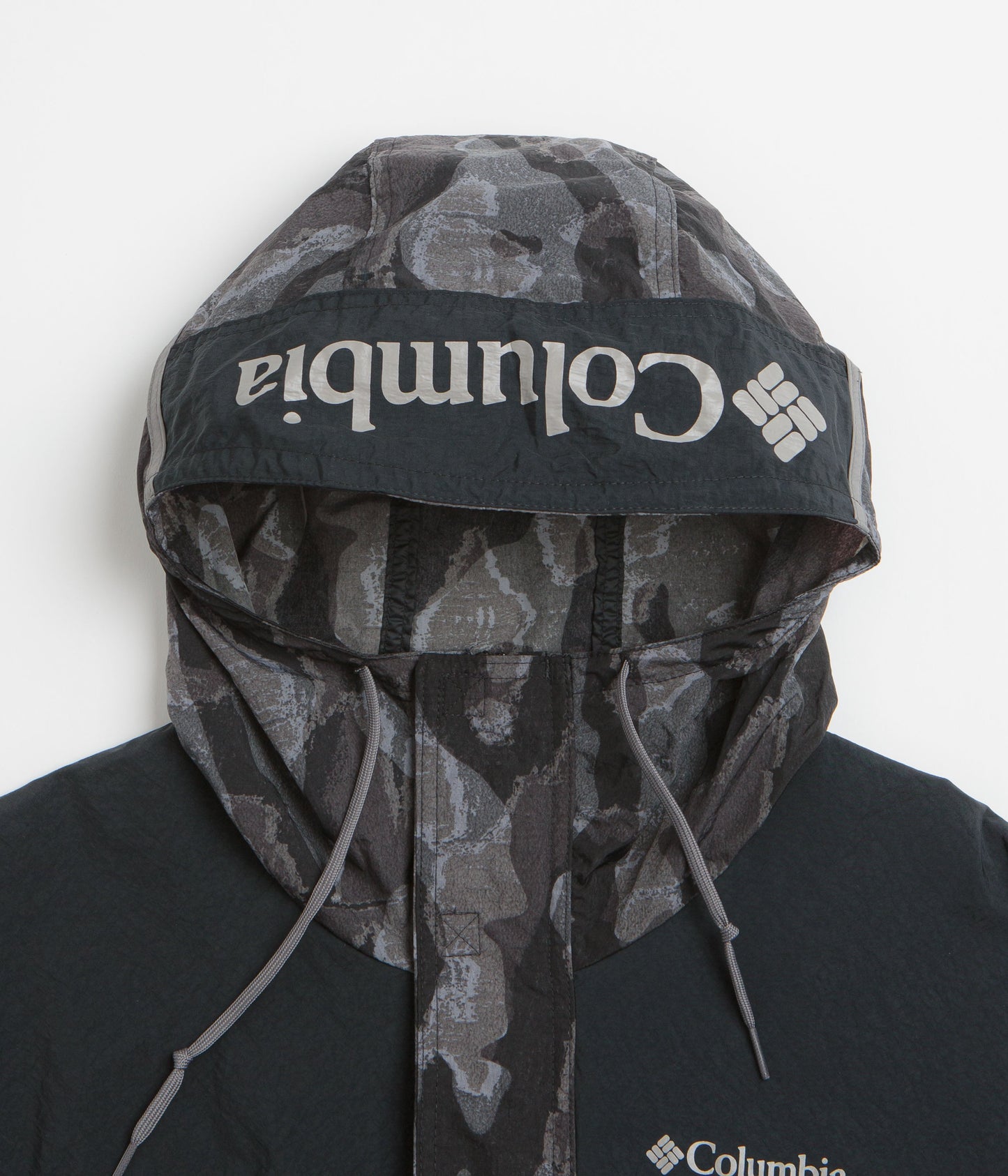 Columbia Challenger II Printed Windbreaker Jacket - Black Treebark / Black
