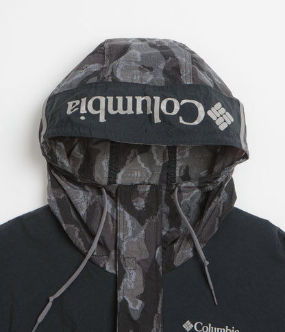 Columbia Challenger II Printed Windbreaker Jacket - Black Treebark / Black