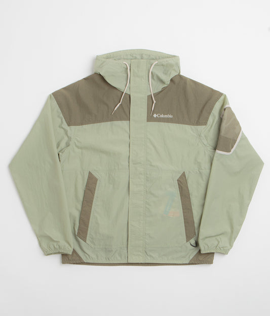 Columbia Challenger II Windbreaker Jacket - Safari / Stone Green