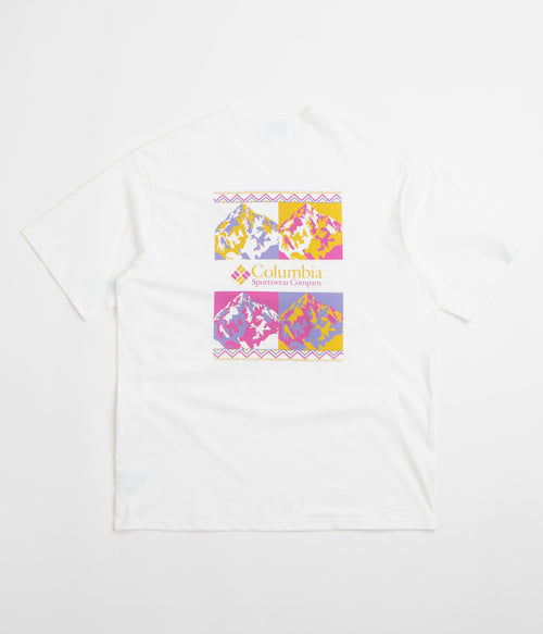 Columbia CSC Heavyweight Iconic T-Shirt - White / Repeated Peaks