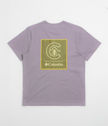 Columbia CSC Logo Back T-Shirt - Shale Purple / Linework C Badge