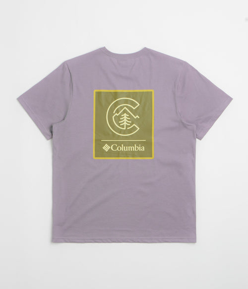 Columbia CSC Logo Back T-Shirt - Shale Purple / Linework C Badge