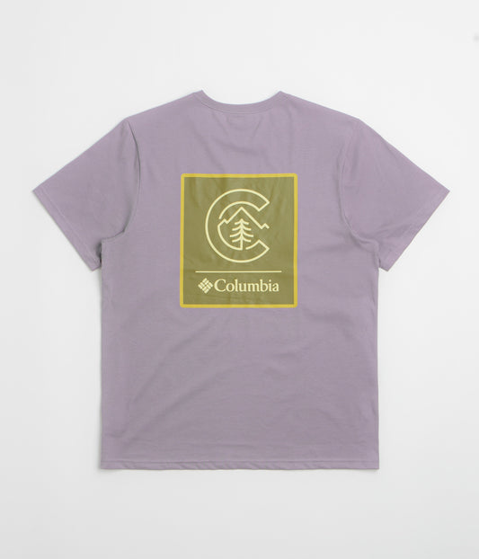Columbia CSC Logo Back T-Shirt - Shale Purple / Linework C Badge
