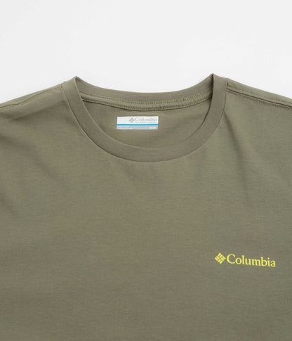 Columbia CSC Outdoor Back Graphic T-Shirt - Stone Green / Shining Sandscape