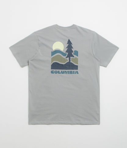 Columbia Explorers Canyon Back T-Shirt - Columbia Grey / Get Hiked