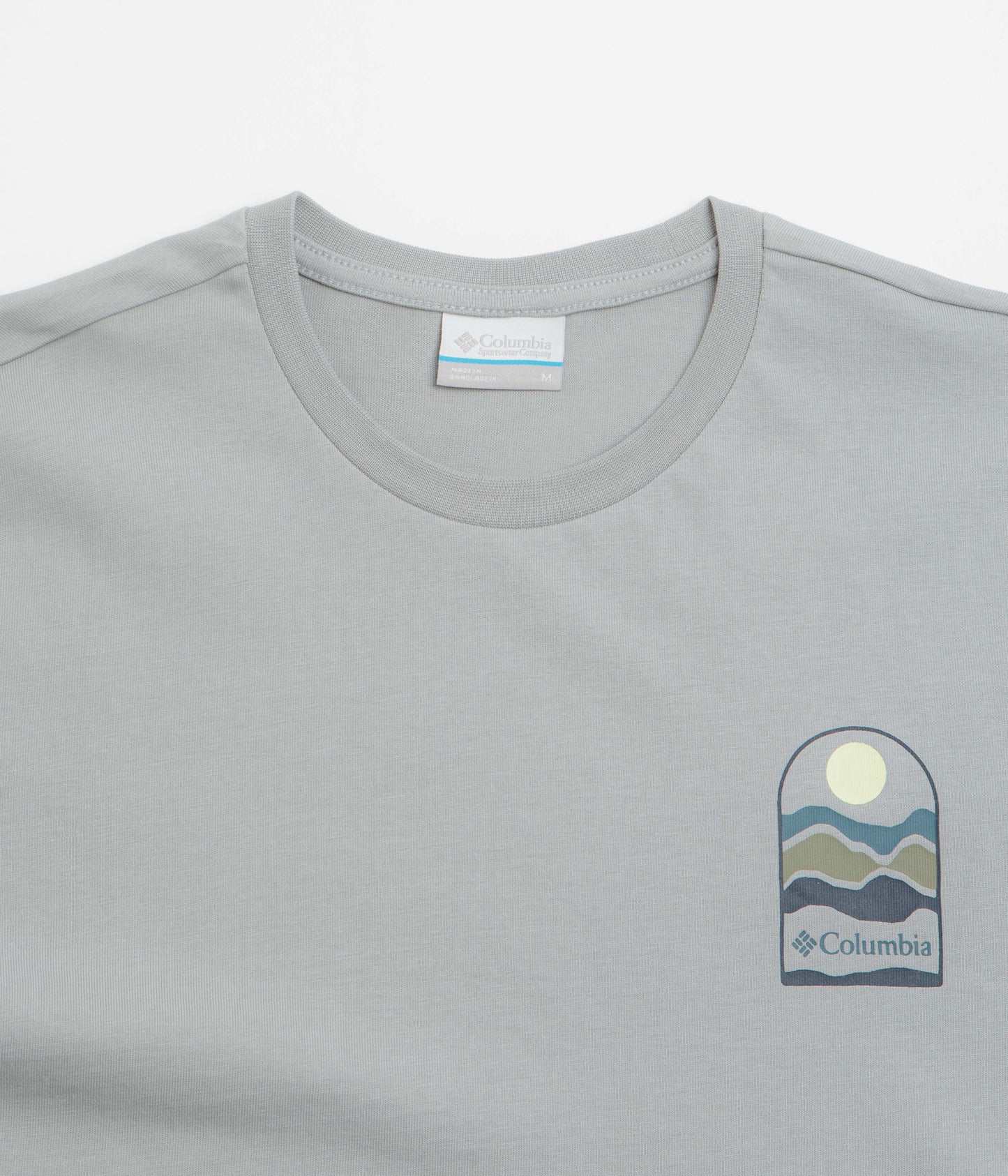 Columbia Explorers Canyon Back T-Shirt - Columbia Grey / Get Hiked