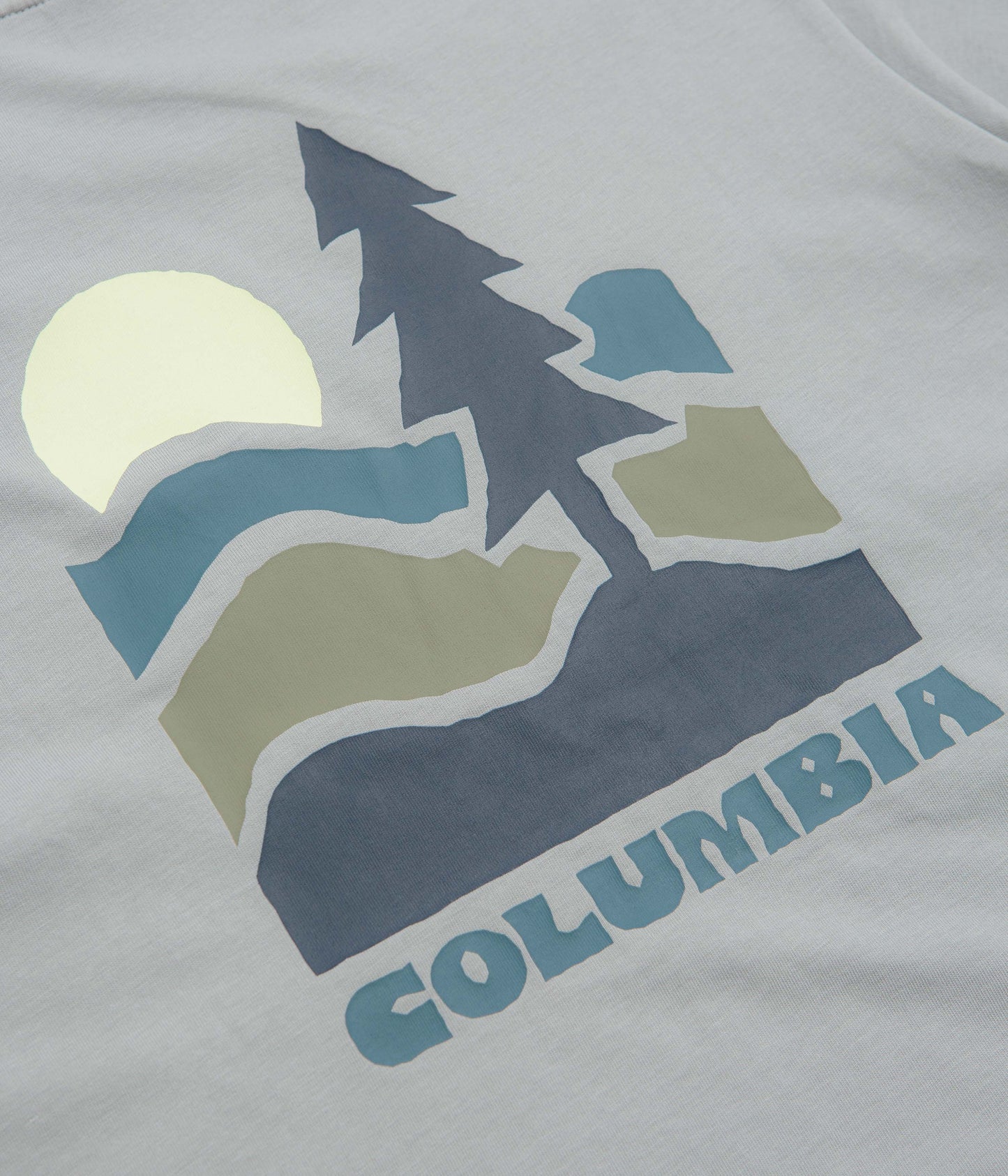 Columbia Explorers Canyon Back T-Shirt - Columbia Grey / Get Hiked
