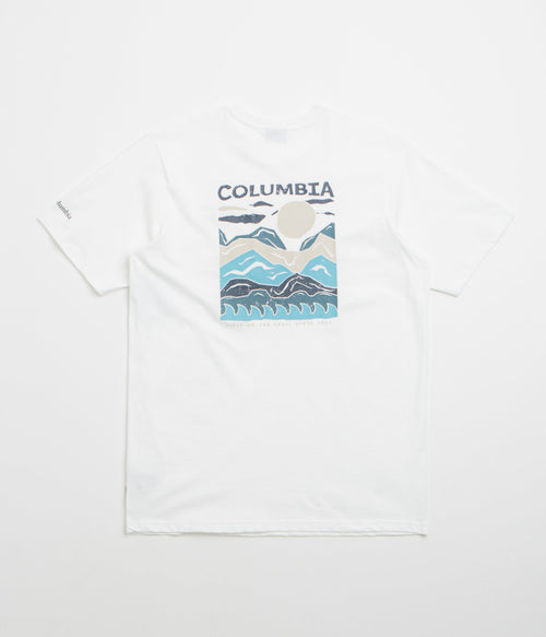 Columbia Explorers Canyon Back T-Shirt - White / Peaks and Waves