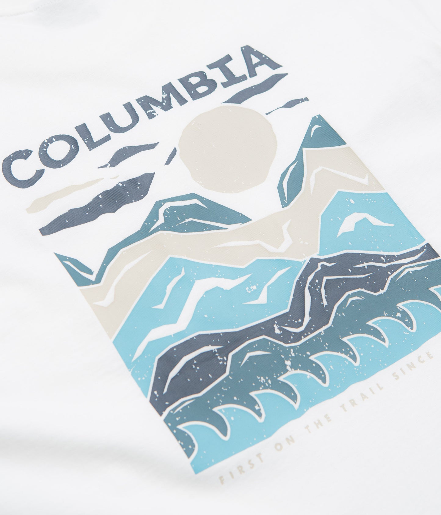 Columbia Explorers Canyon Back T-Shirt - White / Peaks and Waves