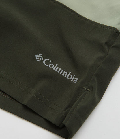 Columbia Hike Color Block Shorts - Safari / Greenscape