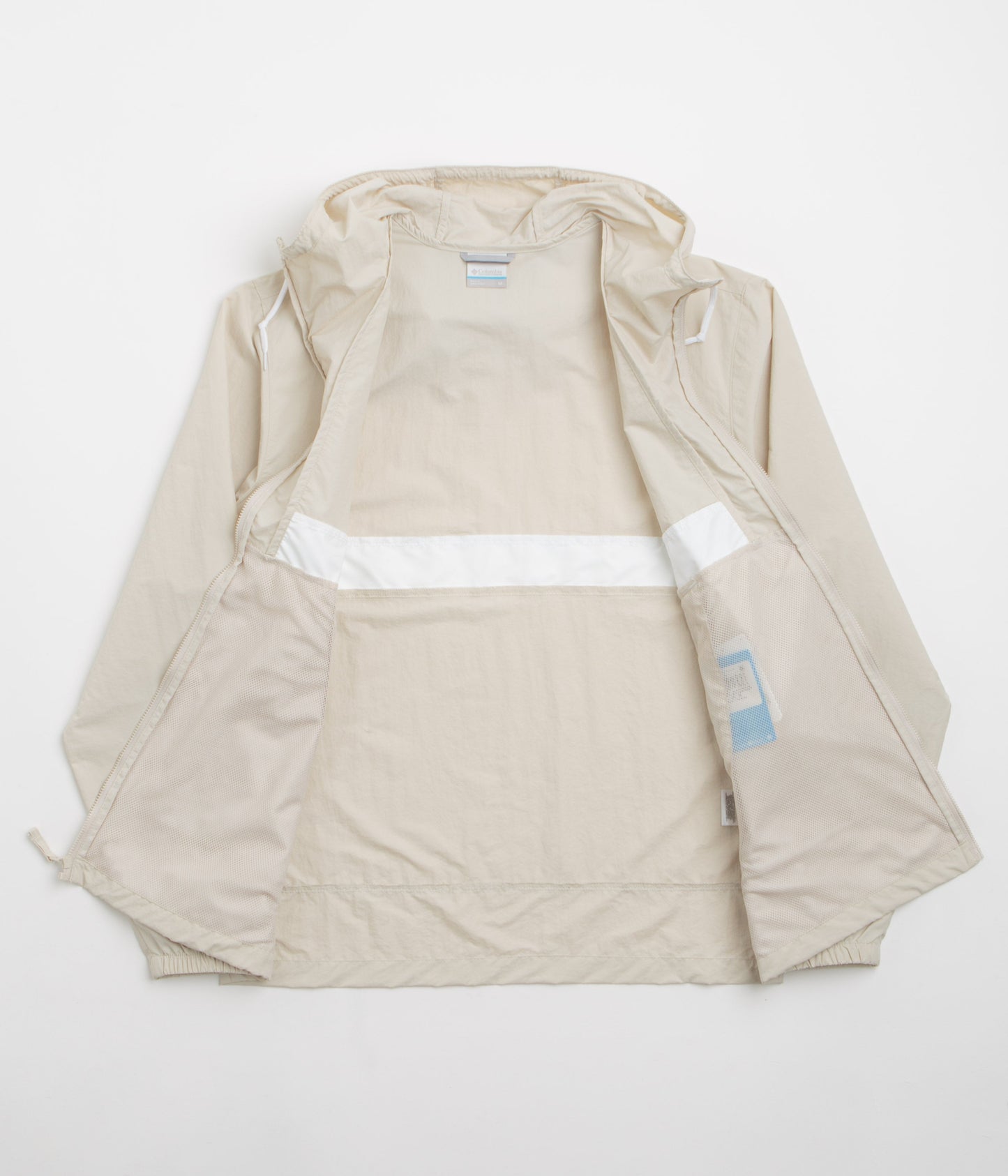 Columbia Spire Valley Hooded Windbreaker Jacket - Dark Stone / White