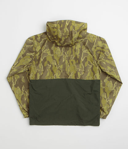 Columbia Spire Valley Printed Windbreaker Jacket - Mossy Green Treebark / Greenscape