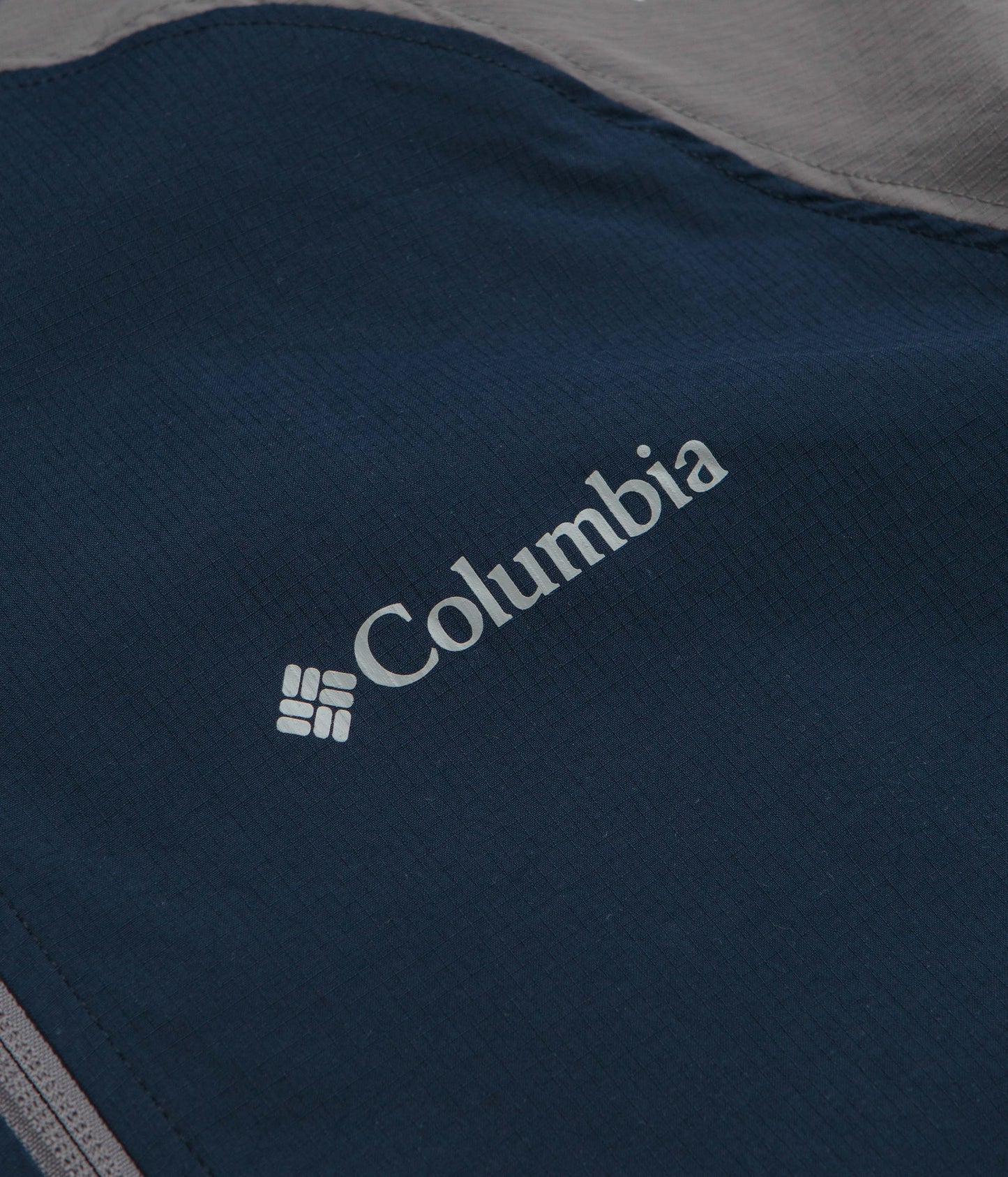 Columbia Tech II Wind Full Zip Jacket - City Grey / Collegiate Navy