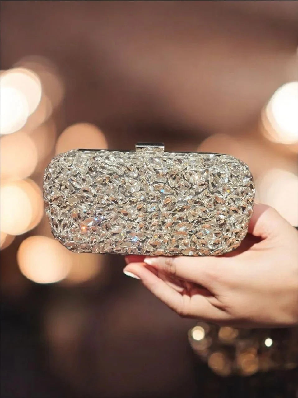Crystal Mirage Luxe Clutch