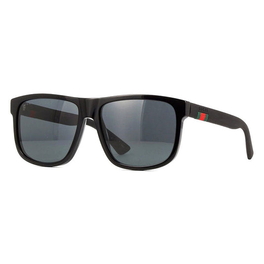 Gucci GG0010S004 Square Full Rim Sunglasses — Black