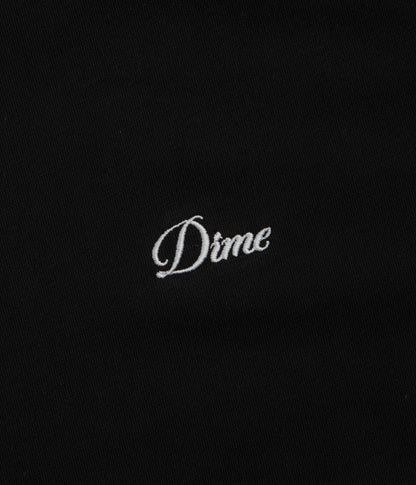 Dime Cursive Small Logo T-Shirt - Black