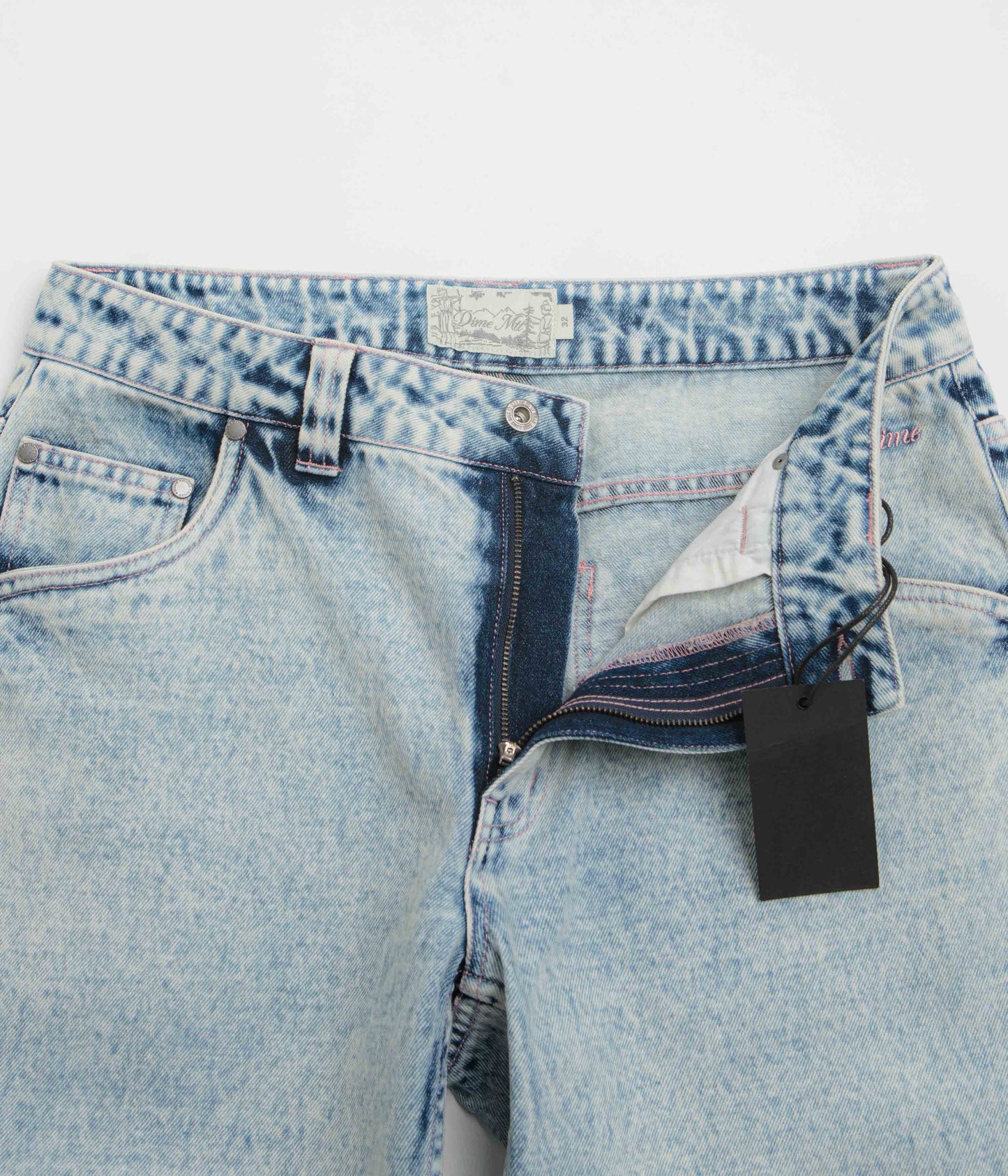 Dime Relaxed Denim Pants - Light Snow Washed