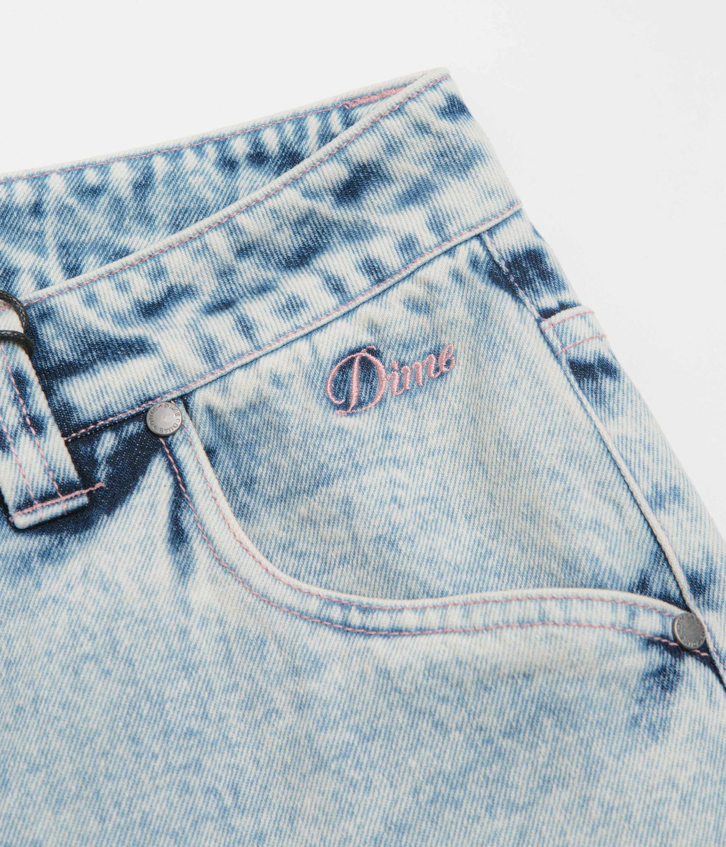 Dime Relaxed Denim Pants - Light Snow Washed