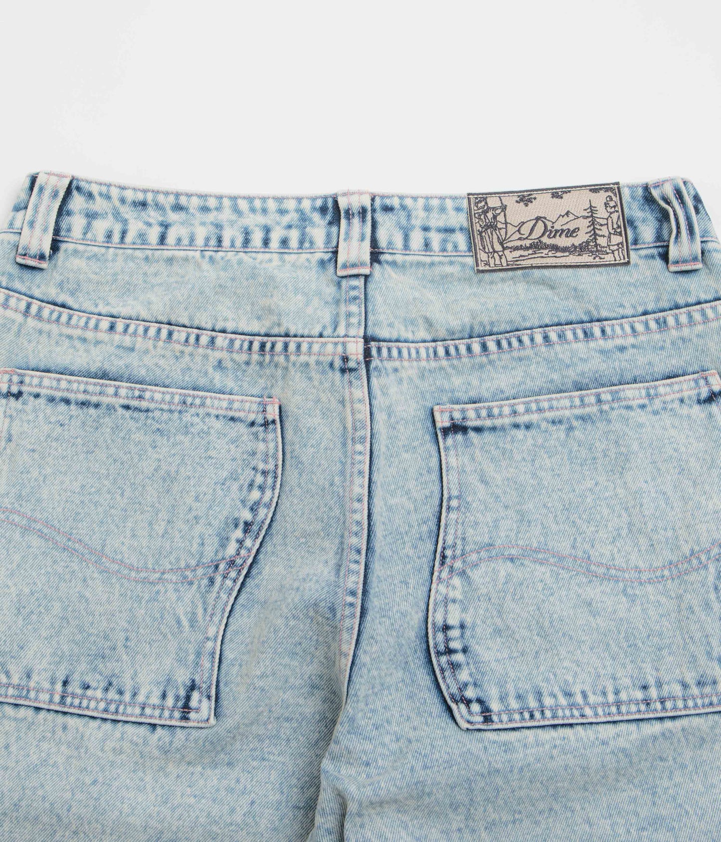Dime Relaxed Denim Pants - Light Snow Washed