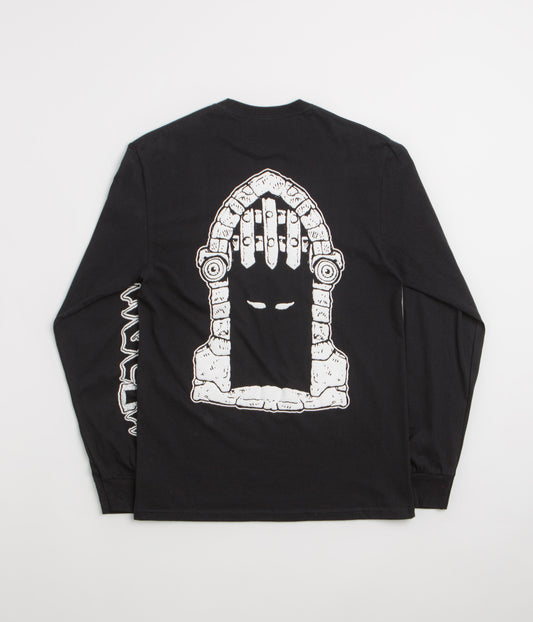 Dungeon Portcullis Logo Long Sleeve T-Shirt - Black