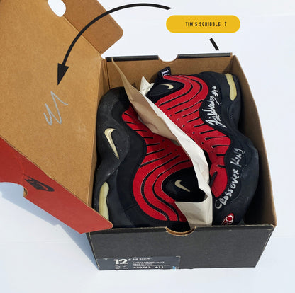 Nike Air Bakin OG 1997 Tim Hardaway PE Signed Size 12.5
