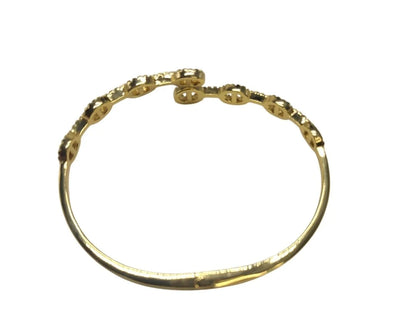 Goden Gold Clasp Cuff Bracelet (Gold) 2.4x2.2” Approx.