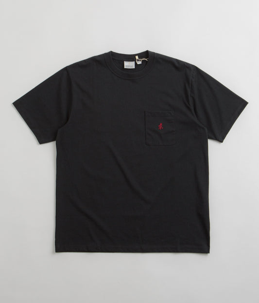 Gramicci One Point T-Shirt - Vintage Black / Red