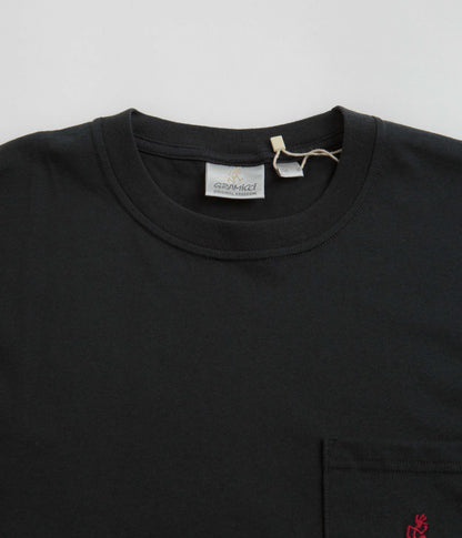 Gramicci One Point T-Shirt - Vintage Black / Red
