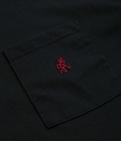 Gramicci One Point T-Shirt - Vintage Black / Red