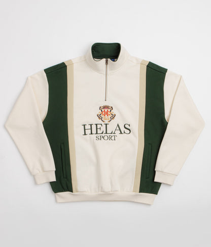 Helas Couronne Quarter Zip Sweatshirt - Light Beige