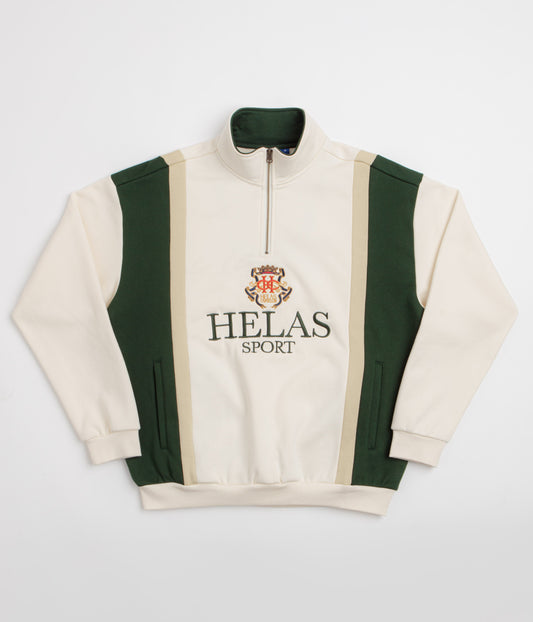Helas Couronne Quarter Zip Sweatshirt - Light Beige
