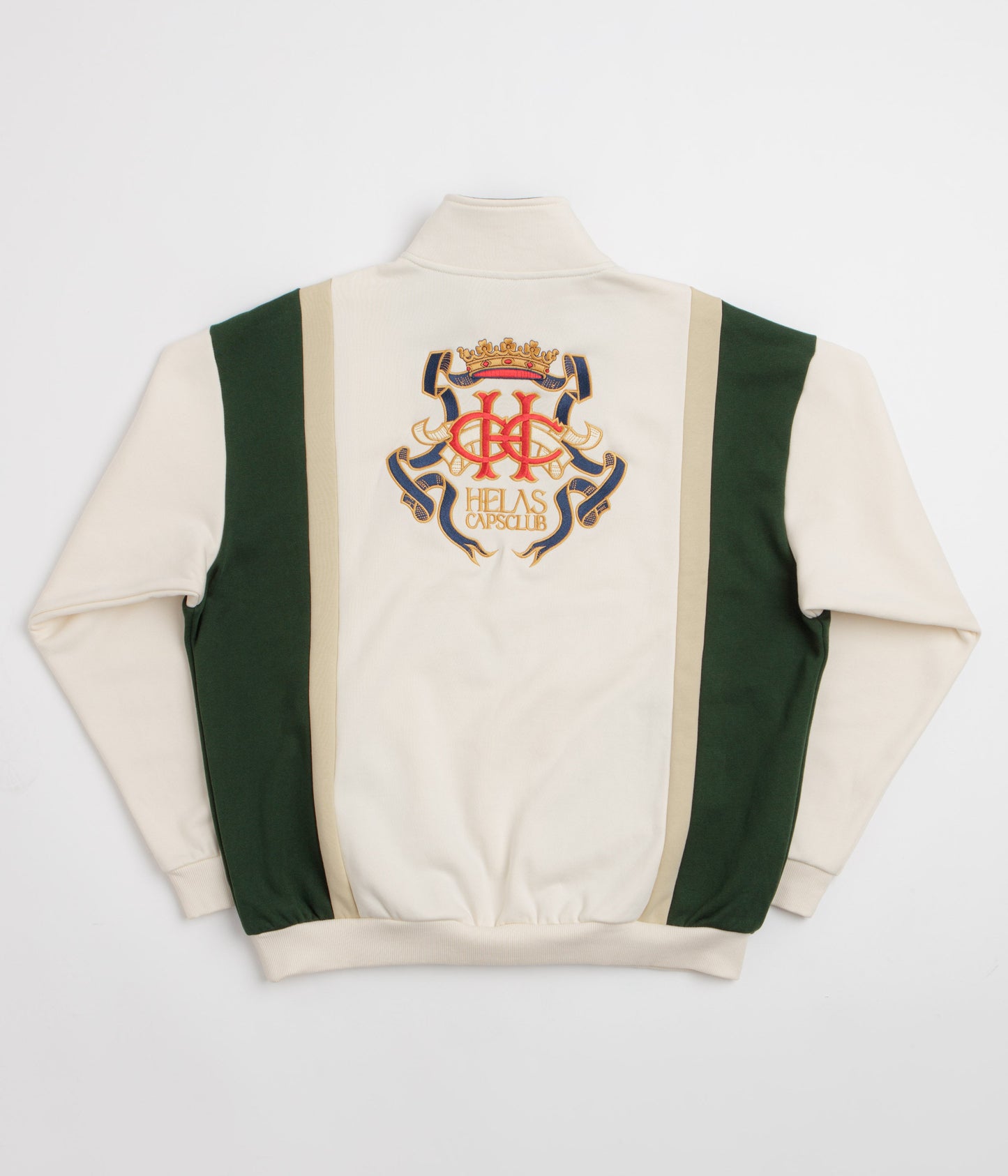 Helas Couronne Quarter Zip Sweatshirt - Light Beige