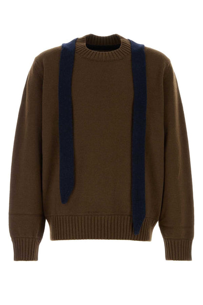 Sacai Knit Sweater — Brown