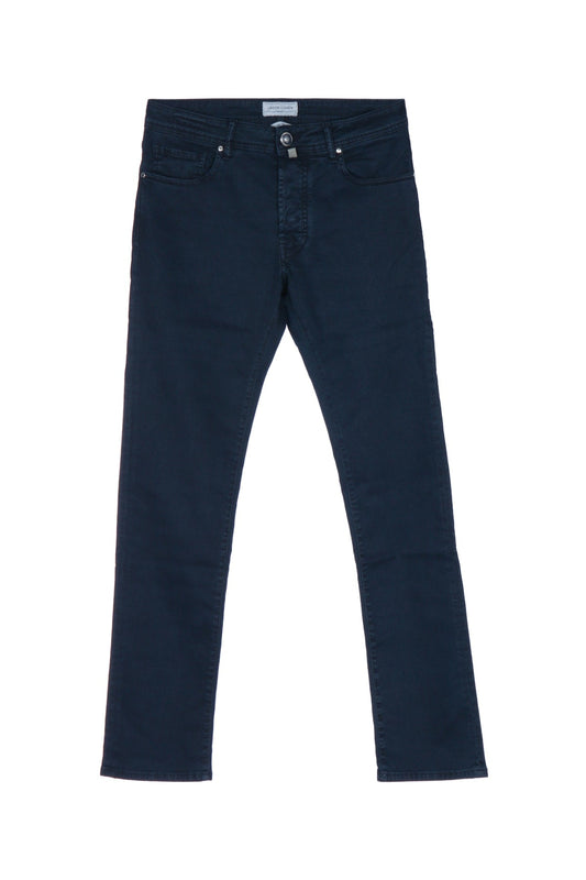 Jacob Cohen Five-Pocket Denim Trousers — Navy
