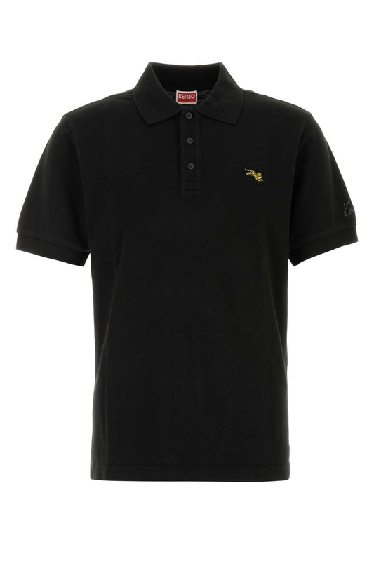 Kenzo Jumping Tiger Polo — Black