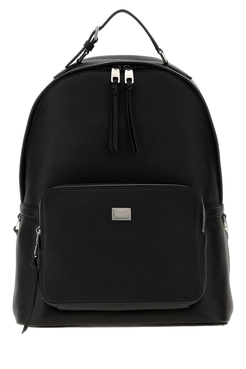 Dolce & Gabbana Pebbled Calf Backpack — Black