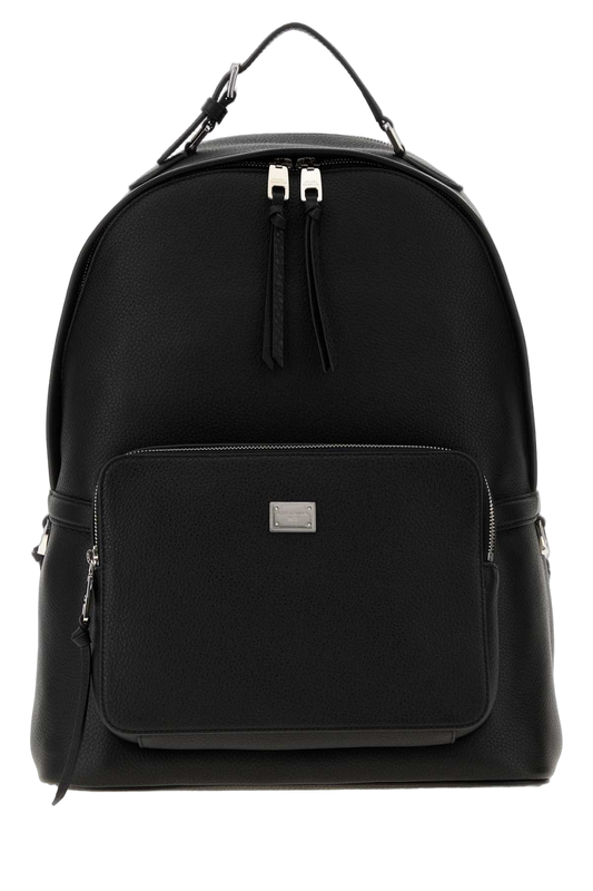 Dolce & Gabbana Pebbled Calf Backpack — Black