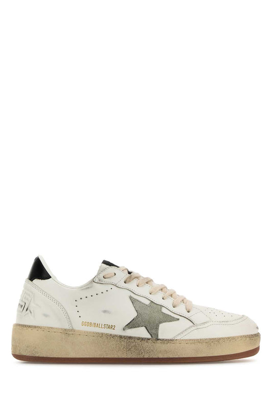 Golden Goose Deluxe Brand Leather Low-Top Sneaker — White