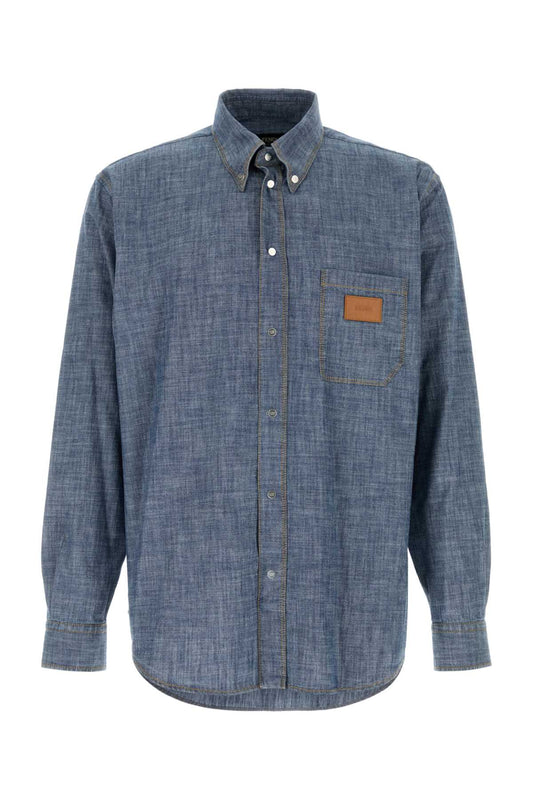 Fendi Chamb Shirt — Blue