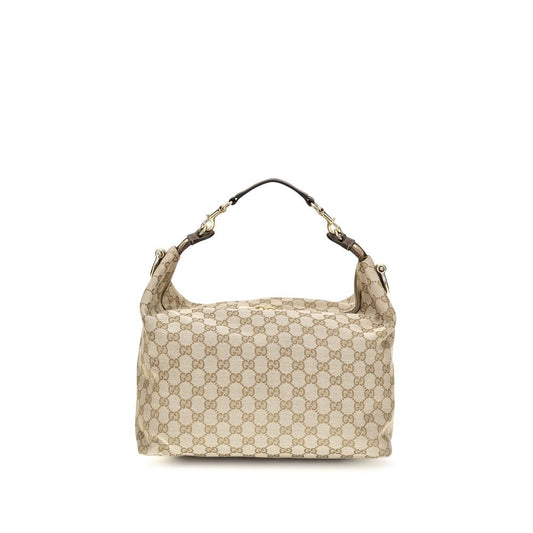 Gucci GG Canvas Shoulder Bag — Beige