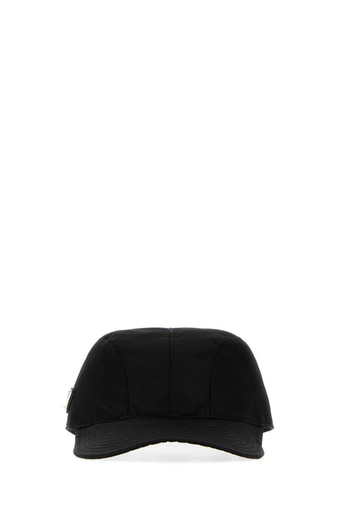 Prada CAPPELLI Recycled Nylon Baseball Cap — Black