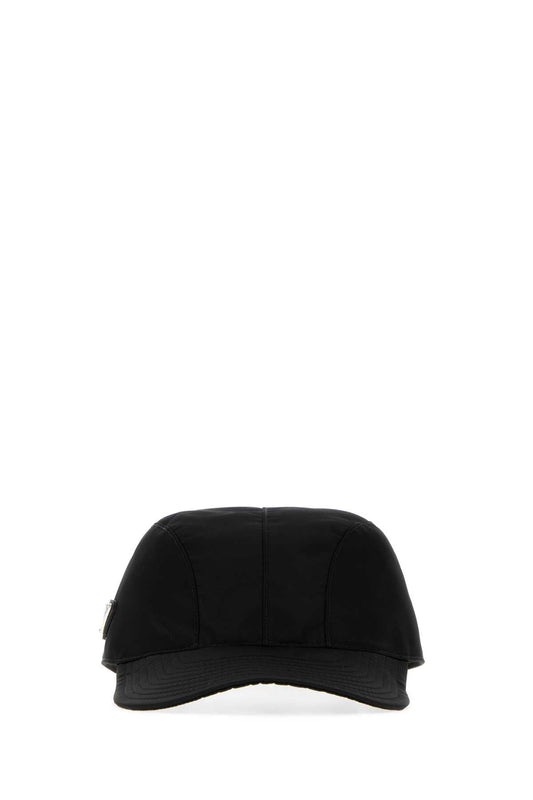 Prada CAPPELLI Recycled Nylon Baseball Cap — Black