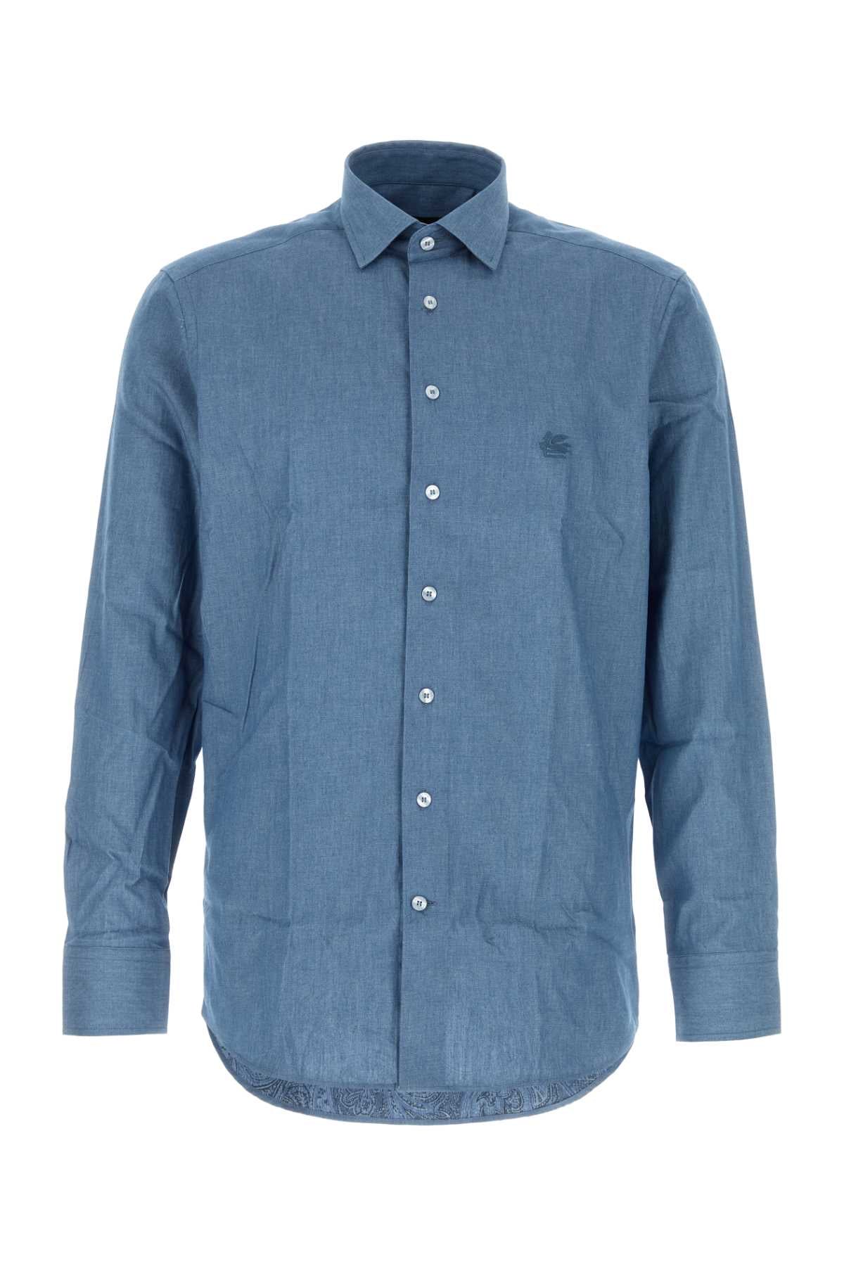 Etro Chambray Shirt — Blue