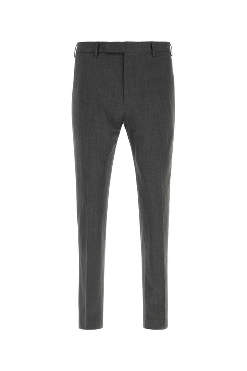 Pt Torino Stretch Virgin Wool Trousers — Gray