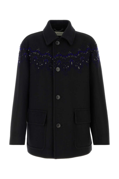 Dries Van Noten Coat — Black