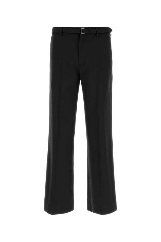 Dries Van Noten Wool Trousers — Black