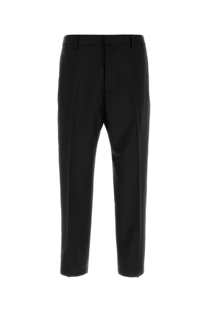 Jil Sander Virgin Wool Blend Trouser — Black