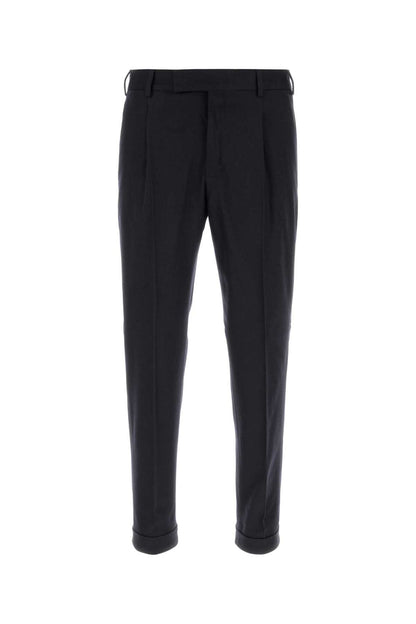 Pt Torino Stretch Wool Blend Trousers — Blue