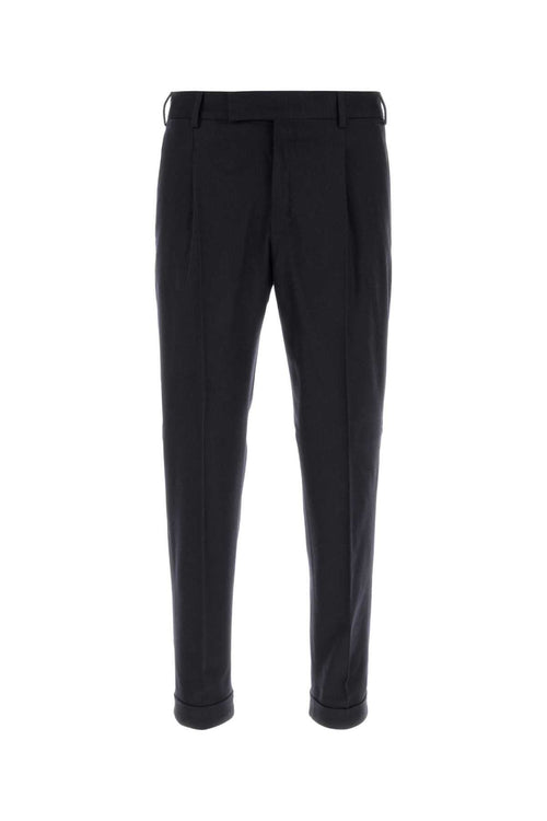Pt Torino Stretch Wool Blend Trousers — Blue